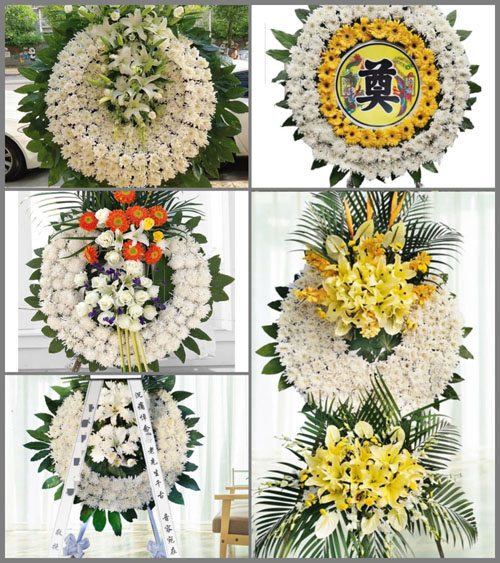 湖北孝感市大悟县高店乡汪洋村花圈速递